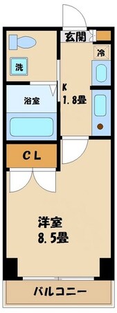 アンビックスつつじヶ丘 A棟の物件間取画像